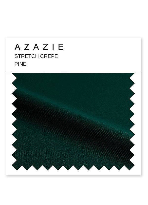 front Azazie Pine Stretch Crepe Swatch