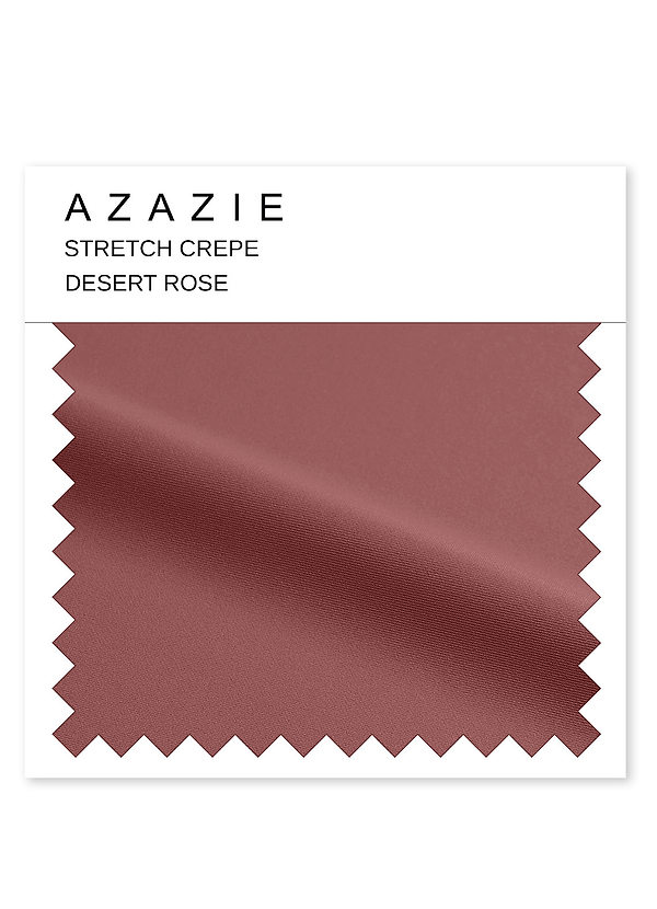 front Azazie Wüstenrose Stretch-Crêpe-Muster