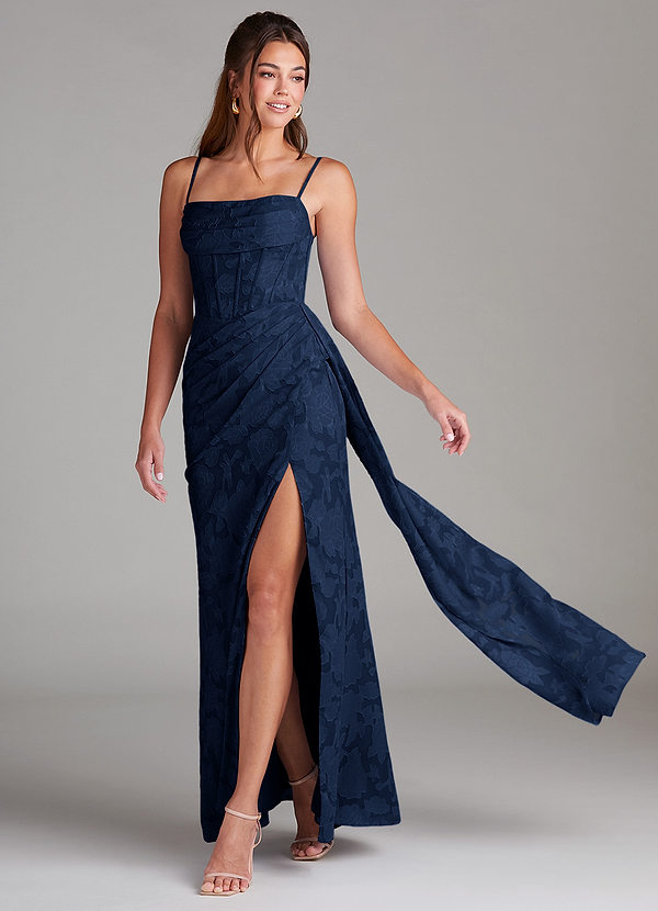 Robe Longue Marine Giada image1