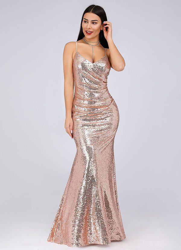 ruched sequin bodycon dress