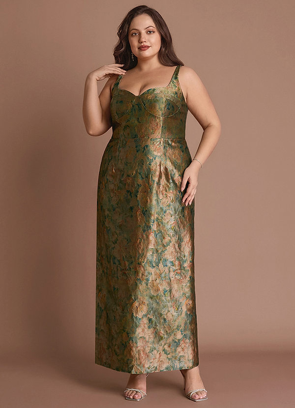 Christy Vintage Teal Maxi Dress image1