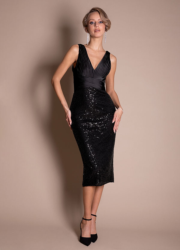 Carla Black Midi Dress image1