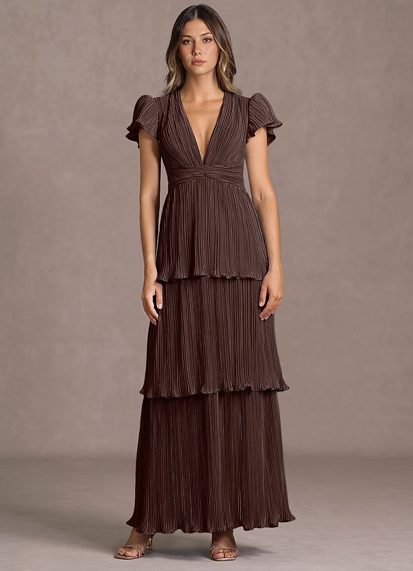 Talira Chocolate Maxi Dress image1
