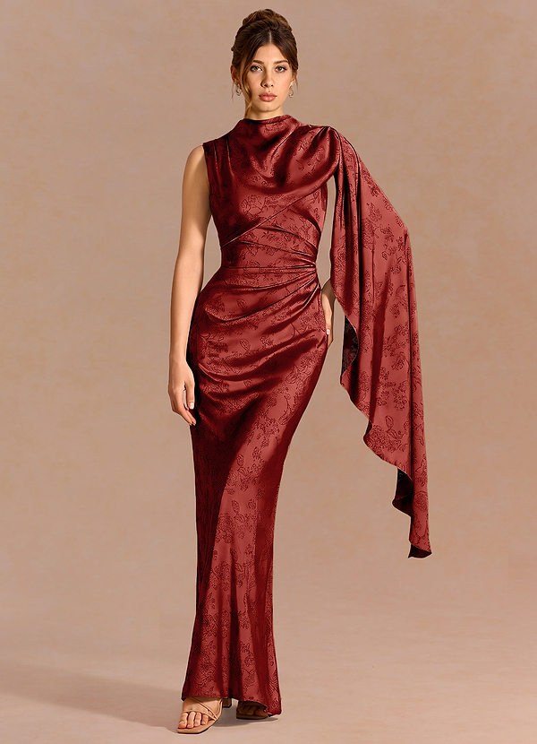 Chesney Orange Red Maxi Dress image1