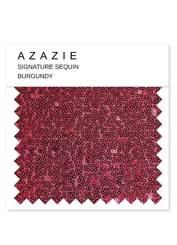 front Azazie Burgundy Signature Sequin Swatch