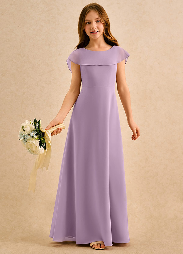 Azazie Kittie Girls Formal Klänningar för brudeflicka Klä A-Line i Chiffong image1