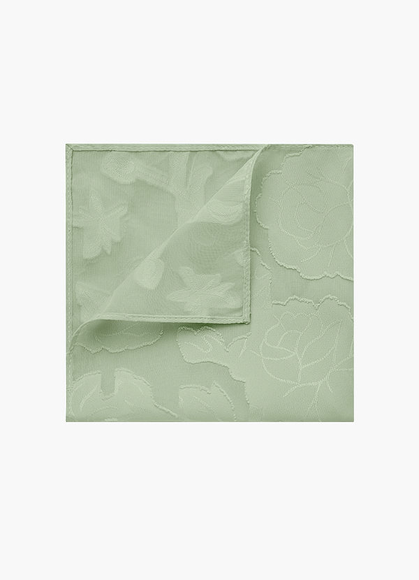 front Floral Burnout Pocket Square