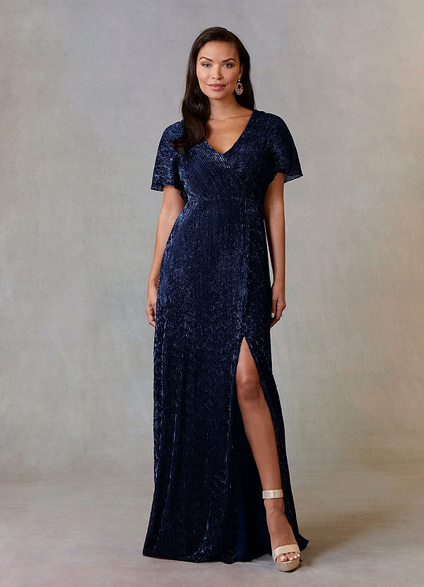 Cupshe Robe longue - dark blue navy/bleu marine