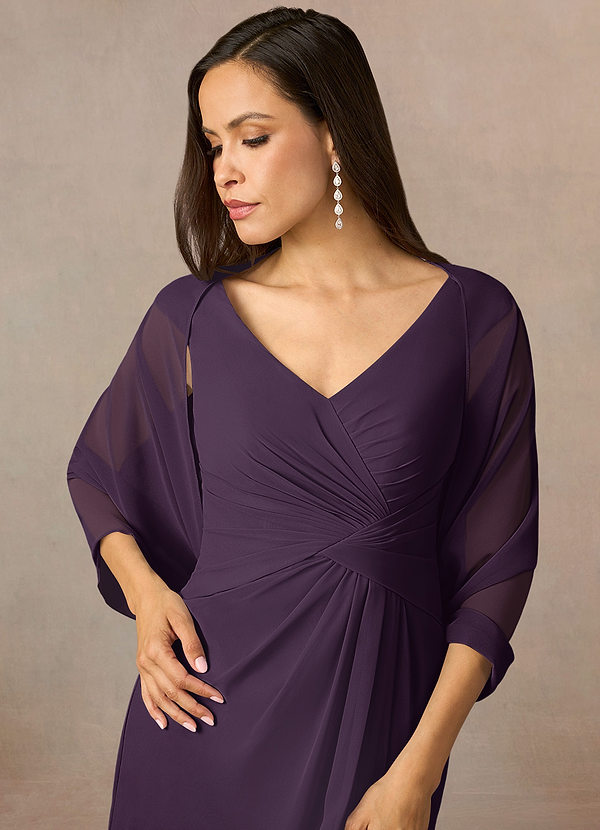 front Azazie Matching Color Sarah Chiffon Wrap
