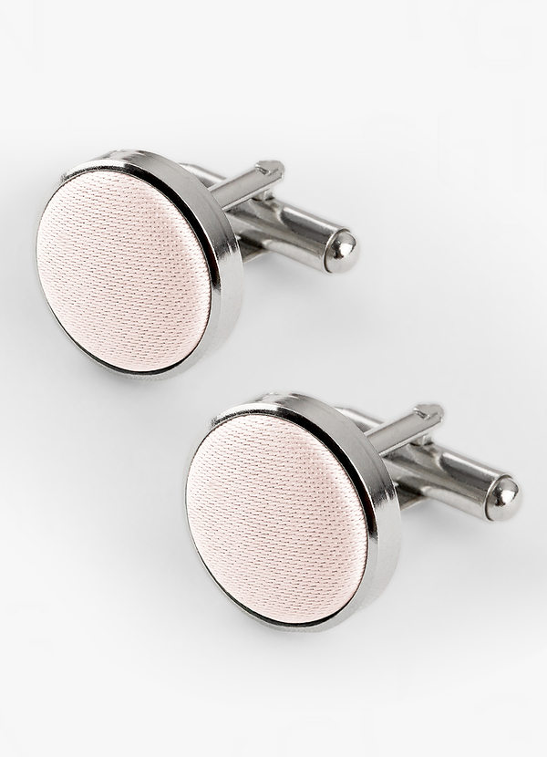 front Rounded Matte Satin Cuff Links