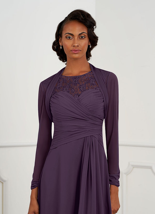 front Azazie Bijpassende Kleur Shyann Mesh Wrap