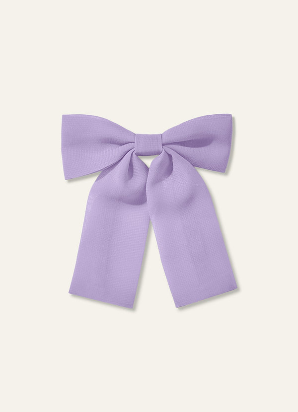 front Girls Chiffon Bow Hair Clip