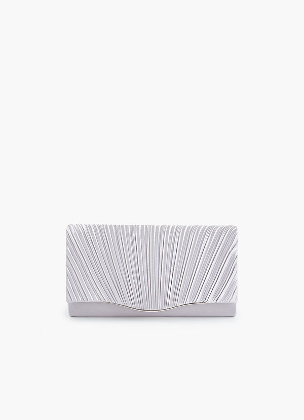 front Pleated Flat Clutch Bag