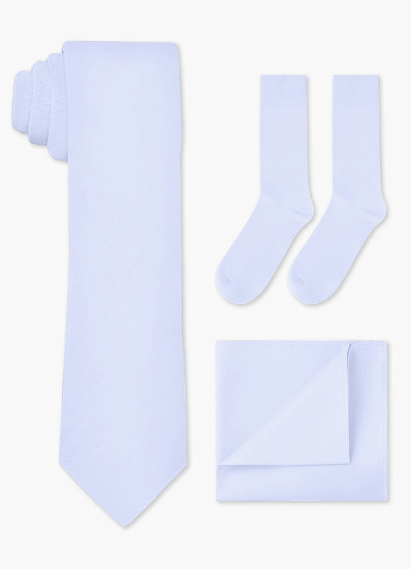 front Matching Wide Tie & Pocket Square & Socks Set