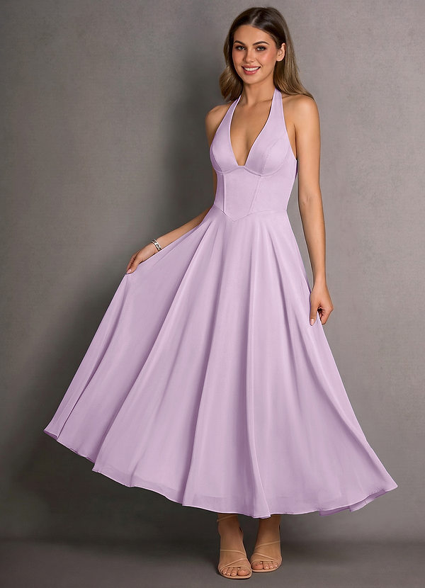 Isabeau Frosted Lilac Maxi Dress image1