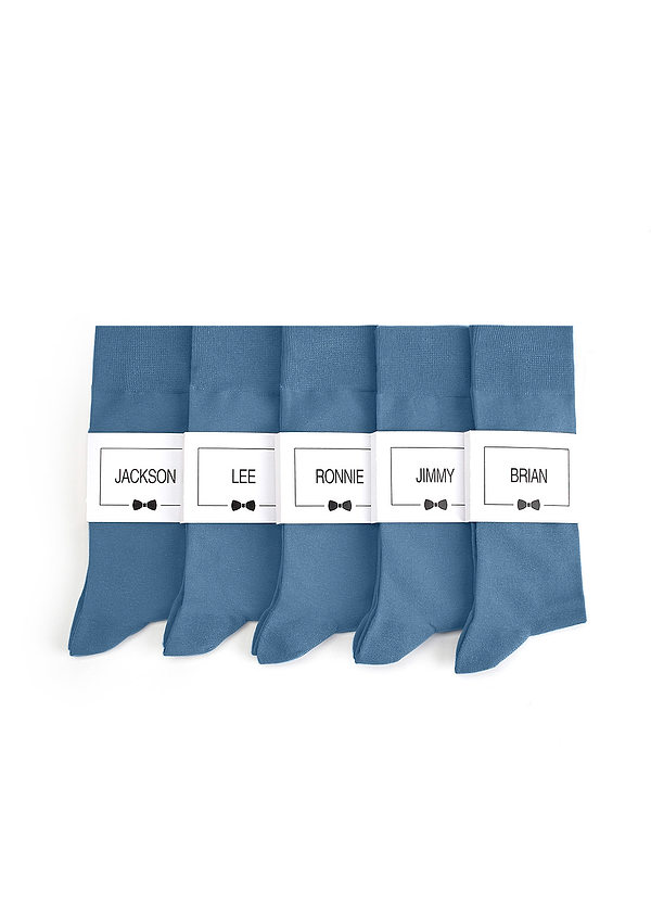front Men's Dress Socks with Custom Label