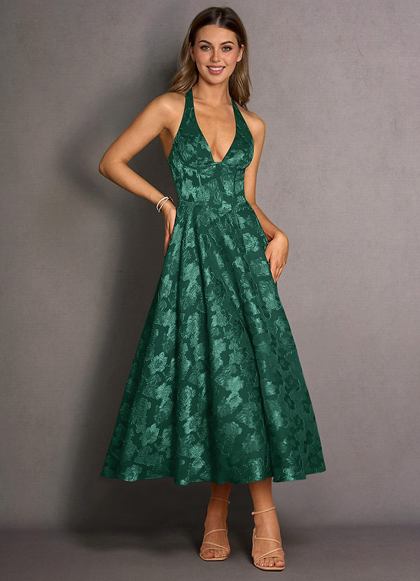 Isabeau Hunter Green Midi Dress image1