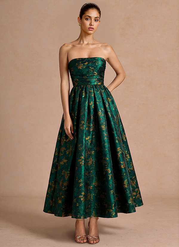 Robe Maxi Vert Foncé Ziva image1