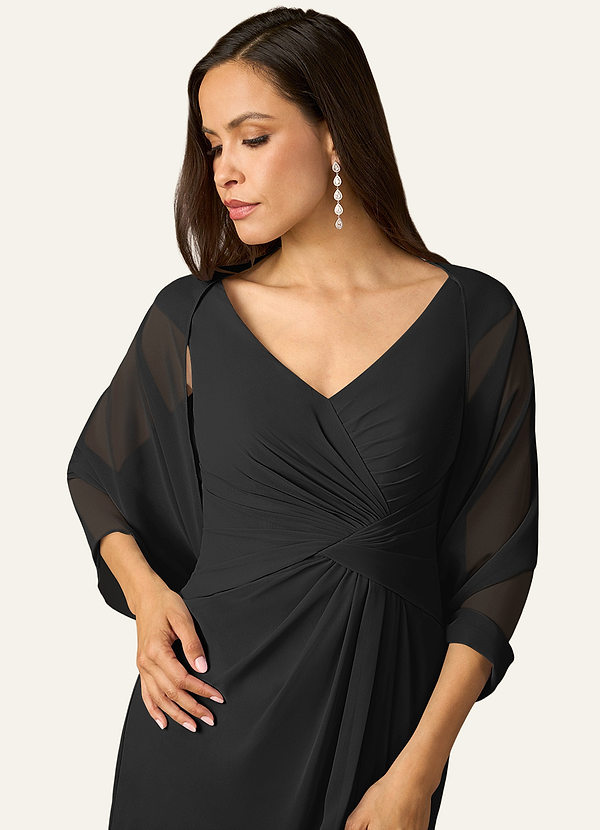 front Azazie Matching Color Sarah Chiffon Wrap