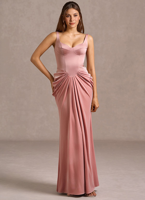 Pristina Light Pink Maxi Dress image1
