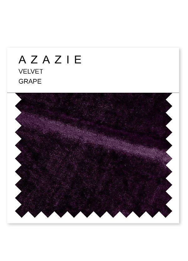 front Azazie Velvet Swatch Druva