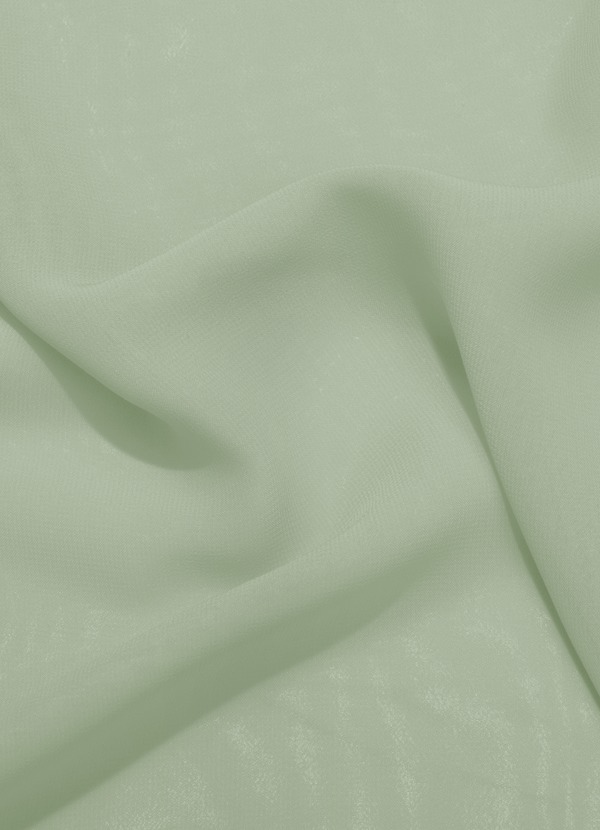 front Azazie Dusty Sage Chiffon Fabric By the Yard
