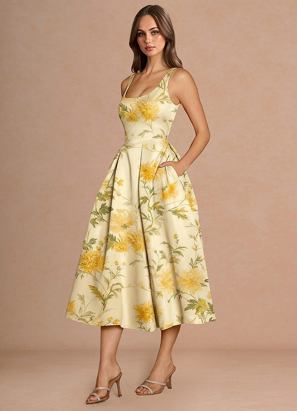 Briac Lemon Sorbet Midi Dress image1