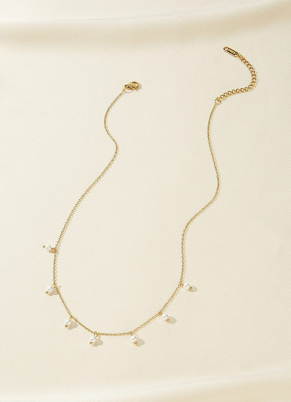 front Floating Pearl Necklace