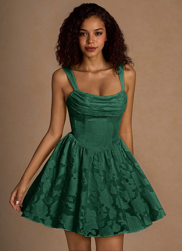 Ivy Emerald Green Mini Dress image1