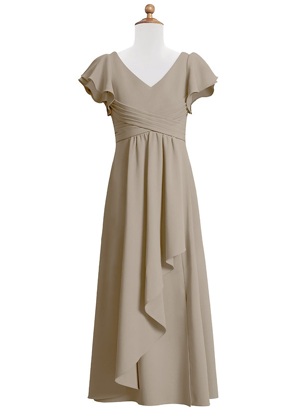 Omari Junior A-Line Pleated Stretch Crepe Dress