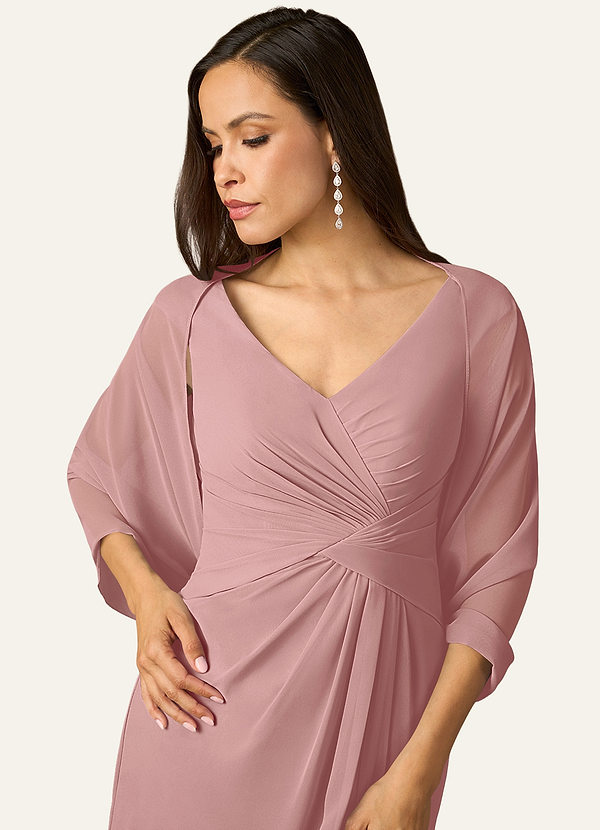 front Azazie Matching Color Sarah Chiffon Wrap