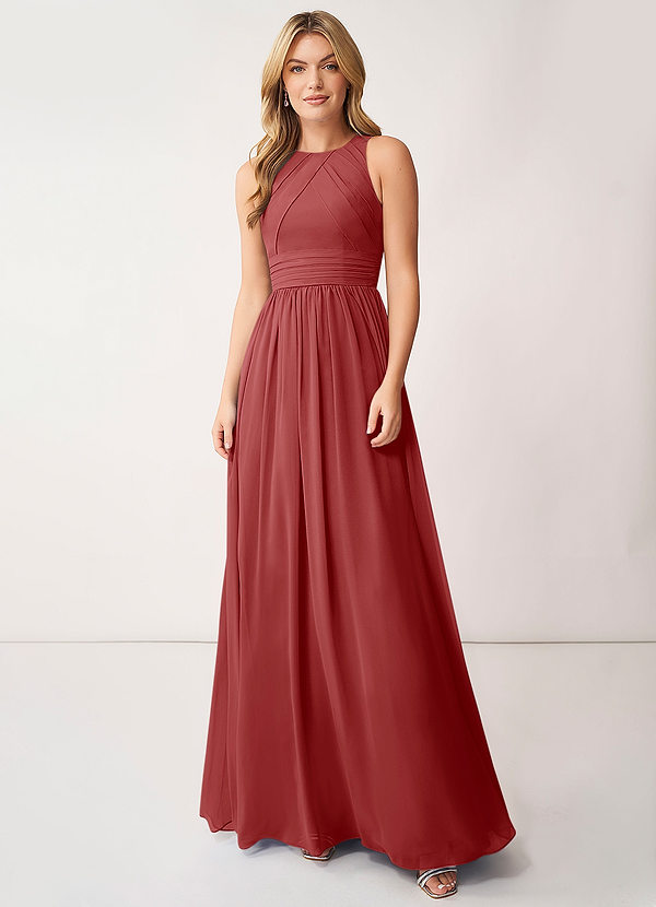 Rust Azazie Harper Bridesmaid Dresses | Azazie