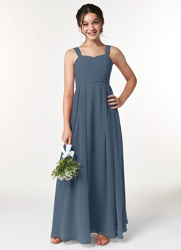 Azazie Simoan Junior Neptune A-Line Sweetheart Neckline Chiffon Dress image1