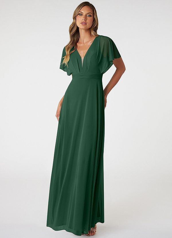 Dark Green Azazie Tiara Bridesmaid Dresses | Azazie