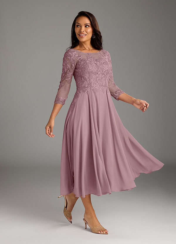 Robe longue en dentelle rose 1930 - Chez Sarah