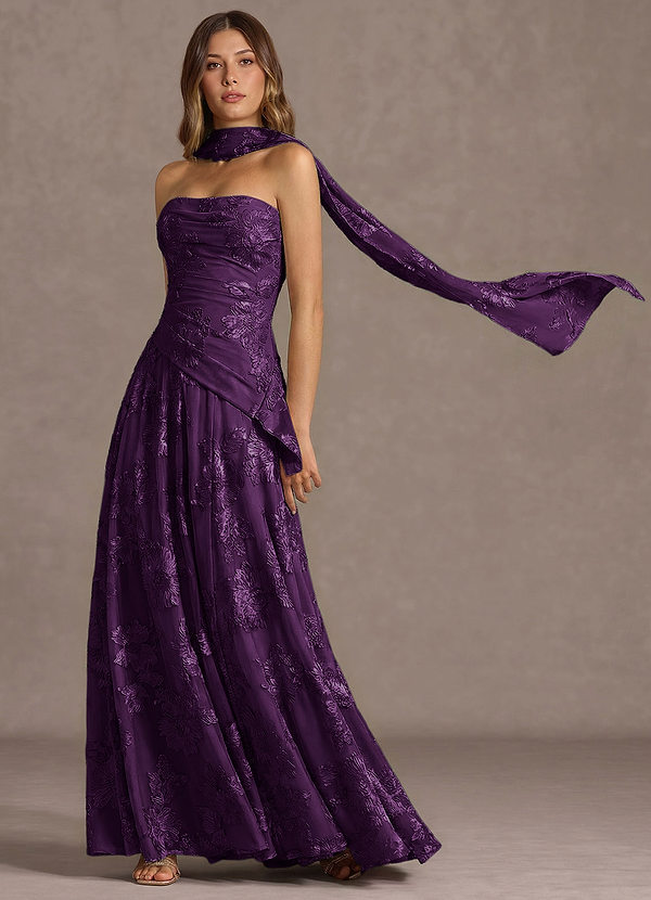 Gabriela Plum Maxi Dress image1