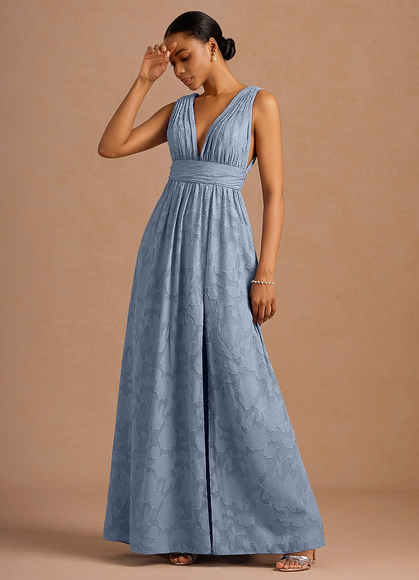 Maxi jurk Lilienne Poederblauw image1
