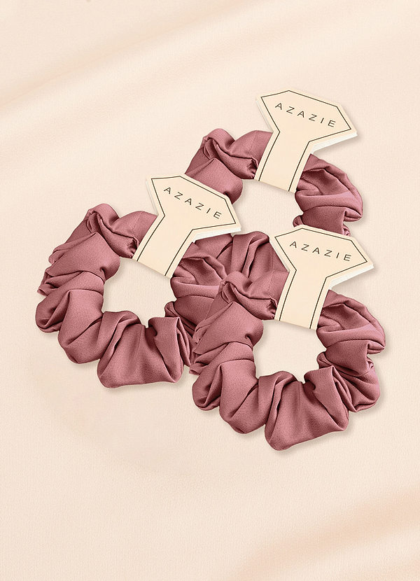 front Bridesmaid Stretch Satin Regular Size Scrunchies