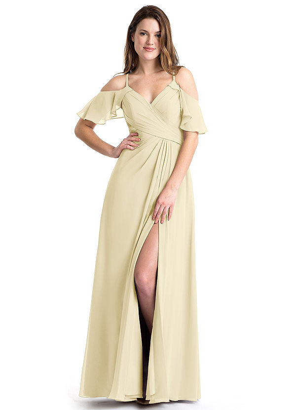 pink maxi prom dress