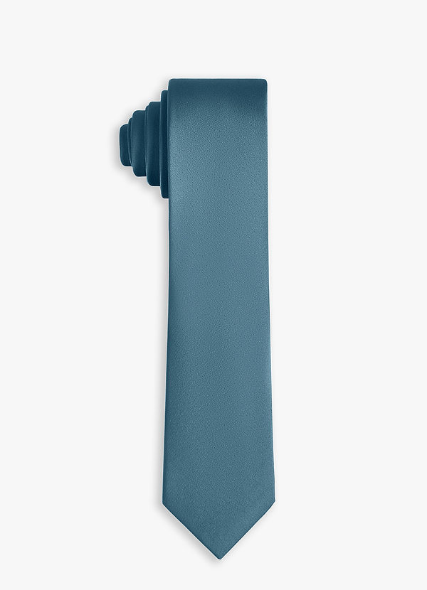 front Corbata fina de satén elástico