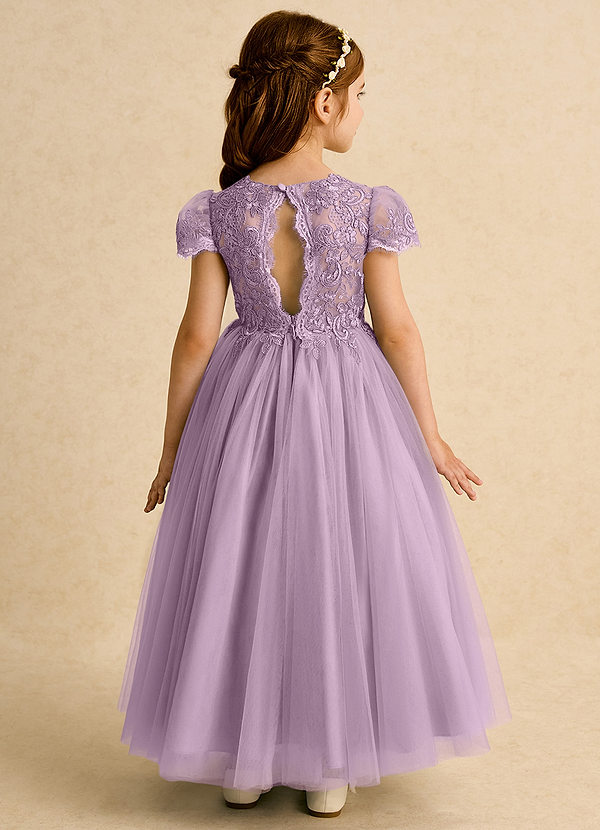 Azazie Puff Klänningar för brudeflicka Klä Balklänning i Tyll Spets image1