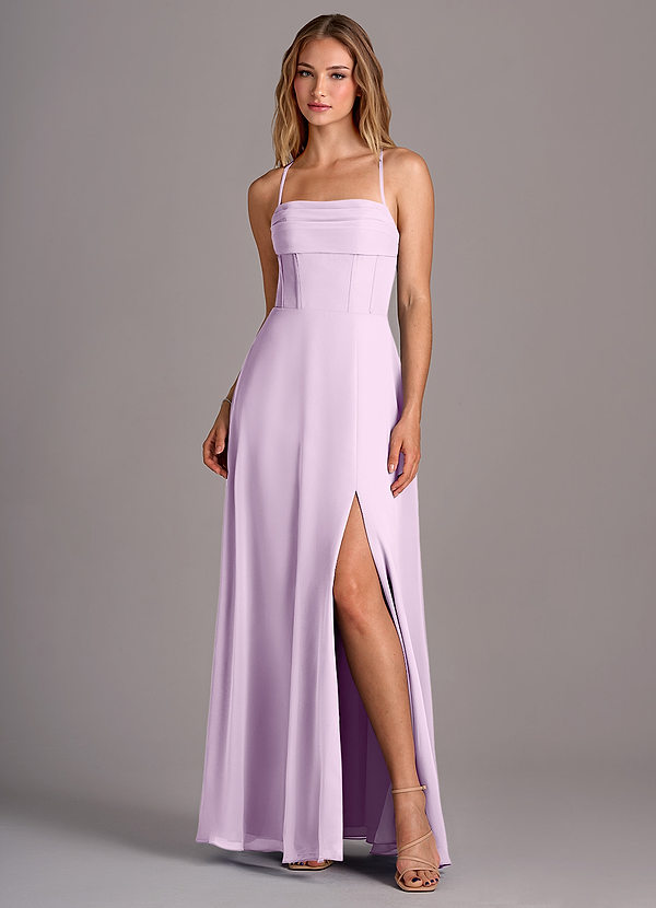 Azazie Carolyn Frosted Lilac Bridesmaid Dresses | Azazie
