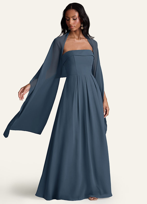 front Azazie Chiffongsjal I Matchande Färg