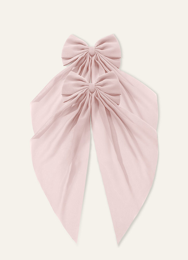 front Pinza para el cabello con lazo de gasa a juego (paquete de 2)