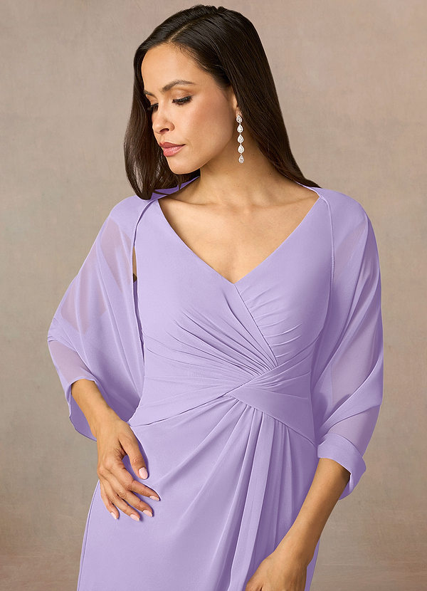 front Azazie Matching Color Sarah Chiffon Wrap