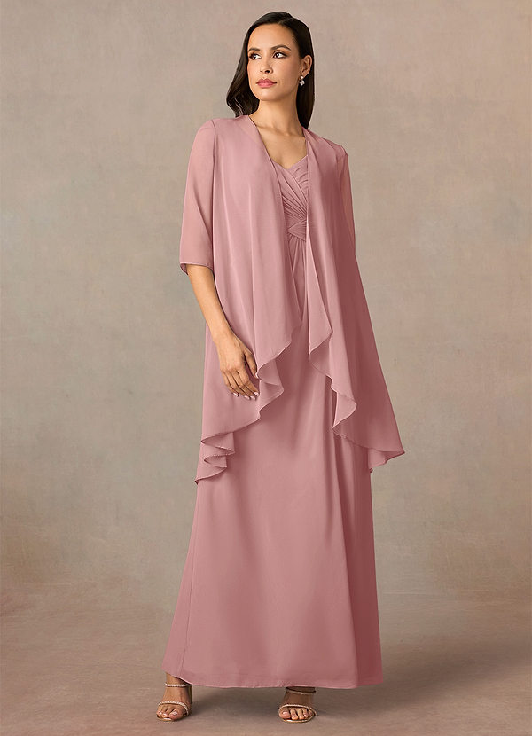 front Azazie Matching Color Olivia Chiffon Wrap