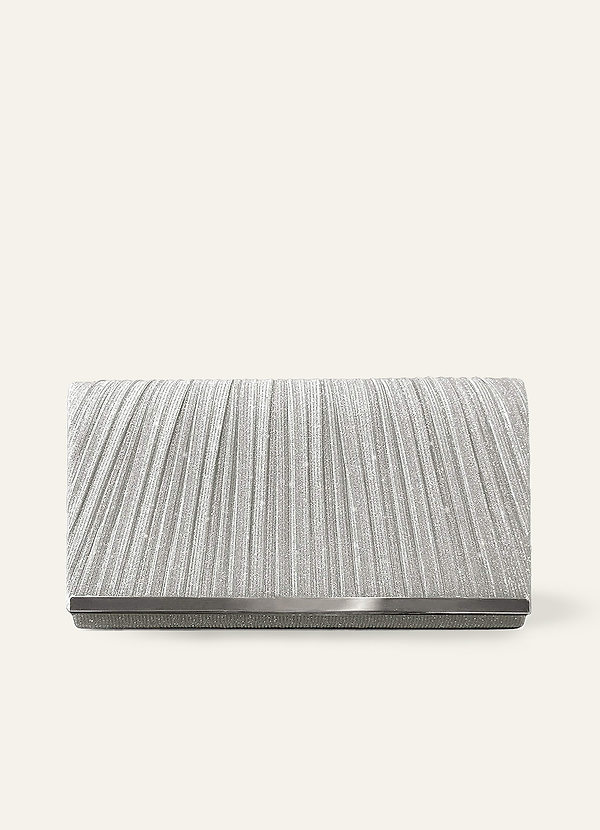 front Pleats Elegant Clutch Bag