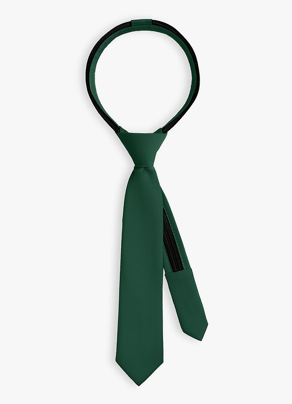 front Pre-atado de satén mate para niño