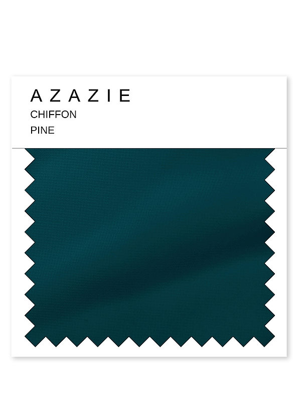 front Azazie Pine Chiffon Swatch
