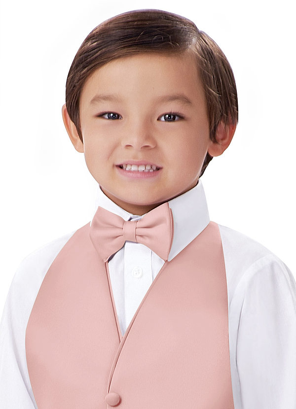 front Collezione Gentlemen Papillon da bambino pre-annodato in raso opaco